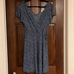 Faux Wrap Knit Dress